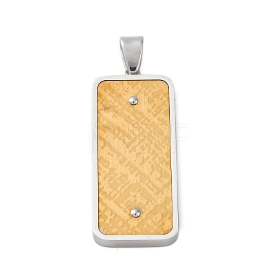 304 Stainless Steel Pendants STAS-U043-01GP-1