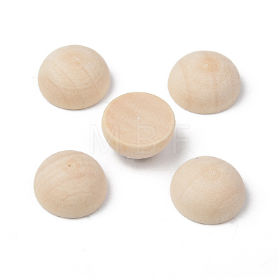 Unfinished Natural Wood Cabochons X-WOOD-R269-H-1