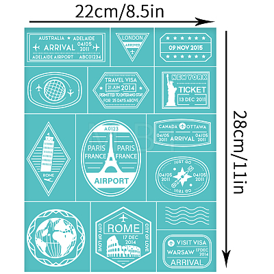 Self-Adhesive Silk Screen Printing Stencil DIY-WH0338-306-1