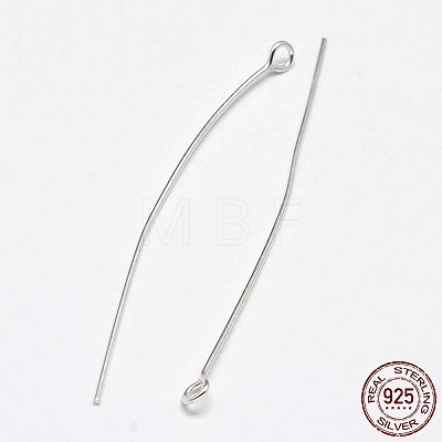 925 Sterling Silver Eye Pins STER-F018-02G-01-1