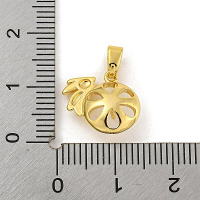 Long-Lasting Plated Brass Pendant Bails KK-O008-02A-G-1