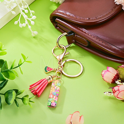 Fruit Series Letter Resin Keychains KEYC-TAC0033-02I-1