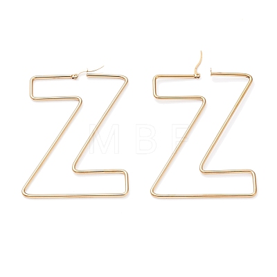 304 Stainless Steel Hoop Earrings EJEW-F251-A02-Z-1