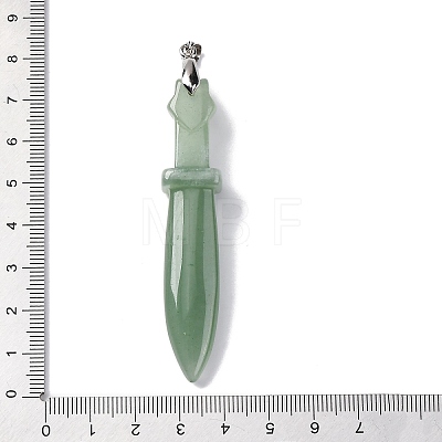 Natural Green Aventurine Big Pendants G-K338-41P-08-1
