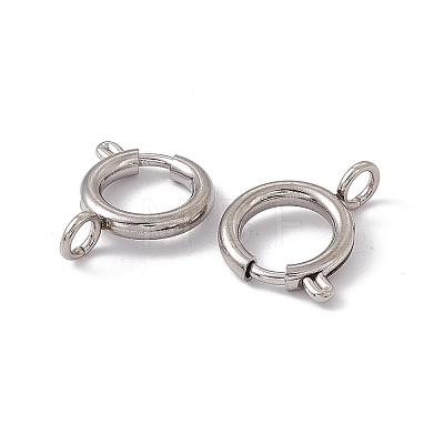201 Stainless Steel Spring Ring Clasps STAS-J401-LD022-12-1