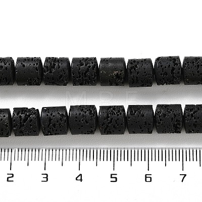 Synthetic Lava Rock Dyed Beads Strands G-H311-05B-11-1