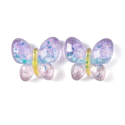 Transparent Epoxy Resin Butterfly Decoden Cabochons LS-CRES-M034-02A-1