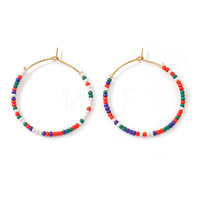 306 Stainless Steel Hoop Earrings JS8237-3-1