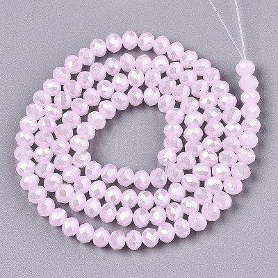 Electroplate Glass Beads Strands EGLA-A034-J1mm-A03-1