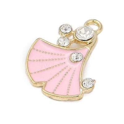 Alloy Enamel Pendants with Rhinestone FIND-Z070-07G-03-1