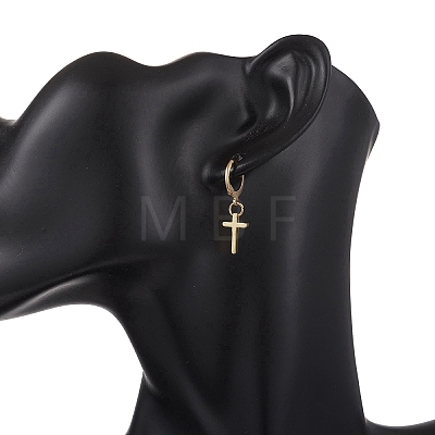 304 Stainless Steel Leverback Earrings EJEW-JE06885-1