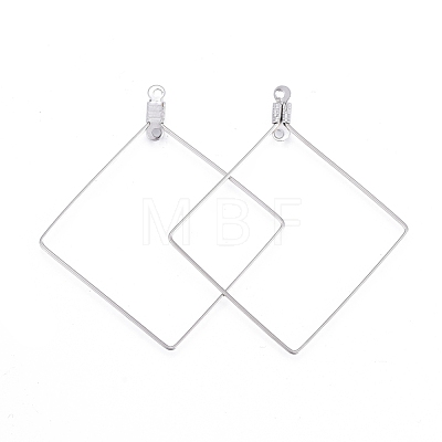 304 Stainless Steel Wire Pendants STAS-L238-076P-1