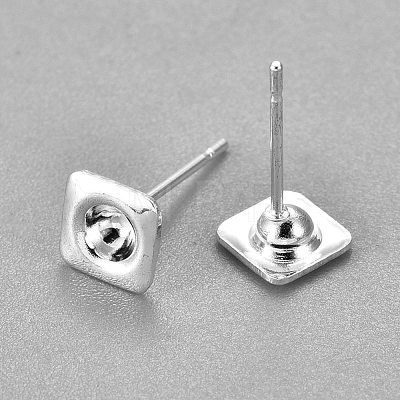 304 Stainless Steel Ear Stud Components STAS-G187-13S-1