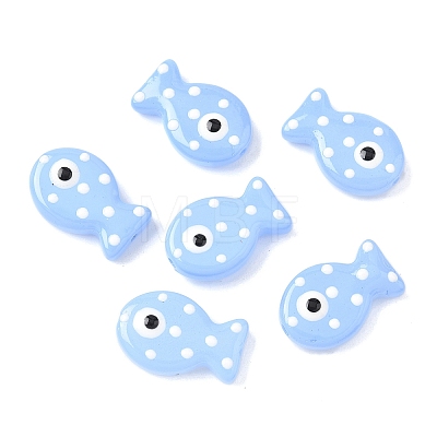 Baking Paint Glass Enamel Beads LAMP-D303-04F-1