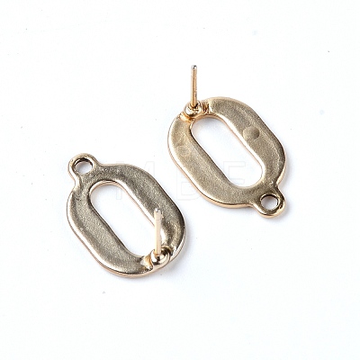 Alloy Stud Earring Findings PALLOY-WH0085-15LG-1