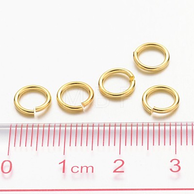 Golden Color Brass Jump Rings X-JRC7MM-G-1