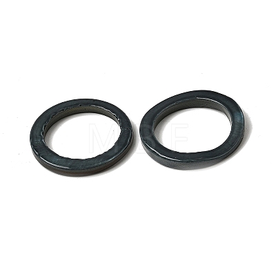 Spray Painted Natural Freshwater Shell Linking Rings SHEL-C009-07-1