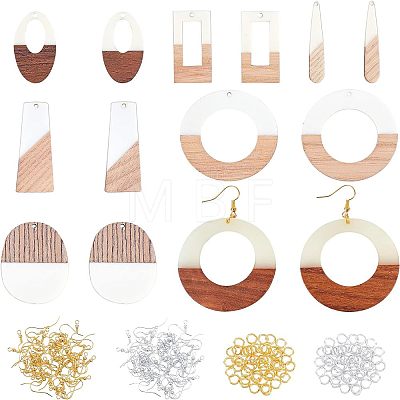 Olycraft DIY Resin Dangle Earring Making Kits DIY-OC0006-48-1