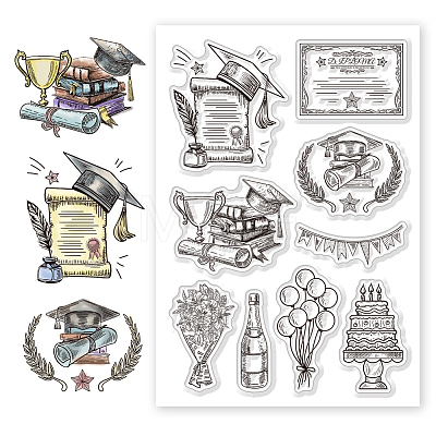 Custom PVC Plastic Clear Stamps DIY-WH0618-0146-1