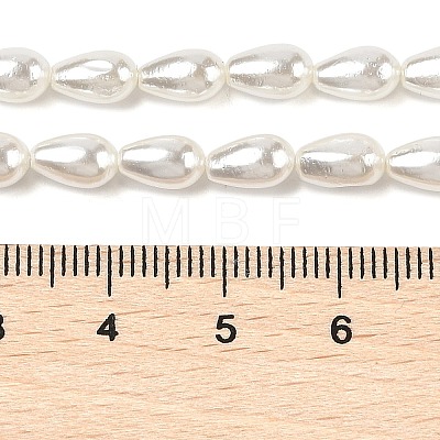 Electroplate Shell Pearl Beads Strands BSHE-G010-4x7mm-01-1