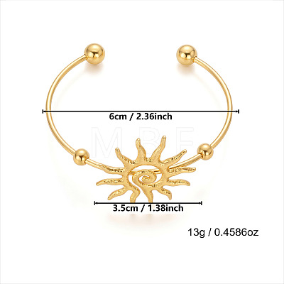 304 Stainless Steel Cuff Bangles WG08202-01-1