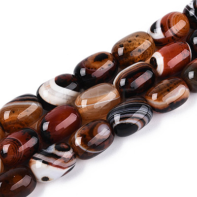 Natural Agate Beads Strands G-N356-02A-10-1