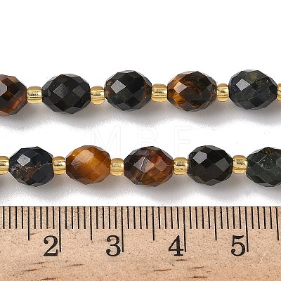 3-Color Natural Tiger Eye Beads Strands G-F809-A25-01-1