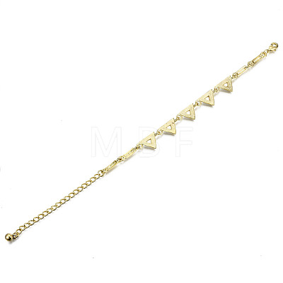 Electroplated Alloy Link Bracelets BJEW-T012-006-RS-1