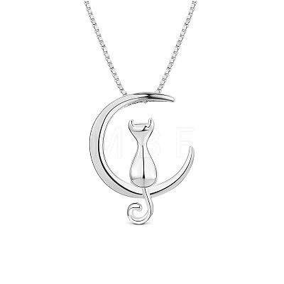 SHEGRACE Lovely Rhodium Plated 925 Sterling Silver Necklace JN489A-1