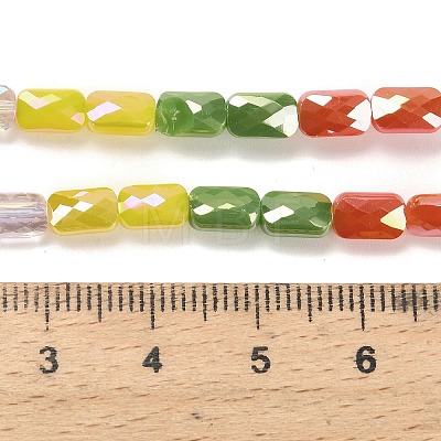 Electroplate Glass Beads Strands EGLA-P068-01A-12-1