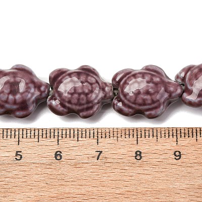 Handmade Porcelain Beads Strands LAMP-G140-02K-1