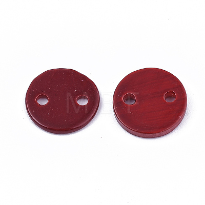 Spray Paint Freshwater Shell Links connectors LS-X-SHEL-S276-27E-1