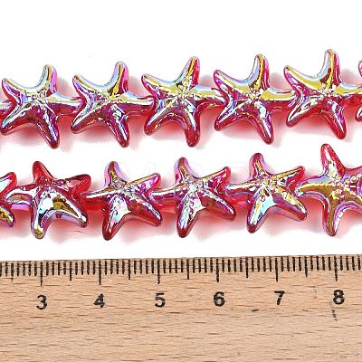 Electroplate Glass Beads Strands EGLA-P069-01A-AB01-1