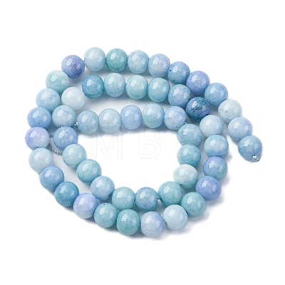Ombre Effect Dyed Glass Beads Strands X-GLAA-T031-01O-02-1