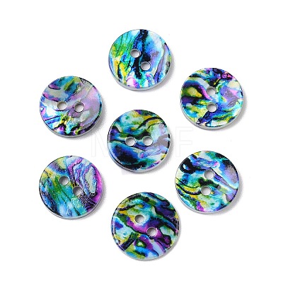 2-Hole Freshwater Shell Buttons SHEL-A004-01D-1