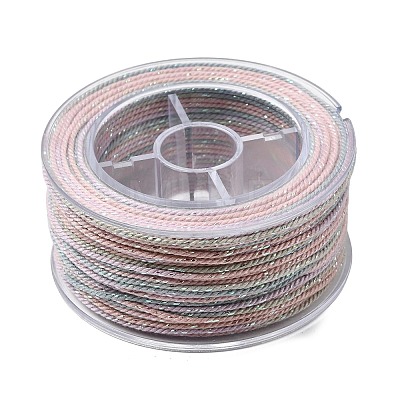 30M Segment Dyed Cotton & Metallic String Threads OCOR-F018-01E-1