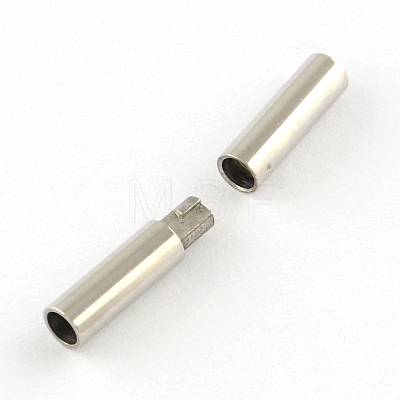 Column Smooth Surface 316 Surgical Stainless Steel Bayonet Clasps STAS-R074-01-1