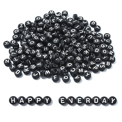 Opaque Acrylic Horizontal Hole Beads SACR-YW0001-70-1