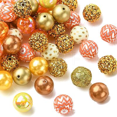50Pcs 12 Styles Resin Rhinestone & Acrylic Beads Findings Kits DIY-CJ0003-31-1