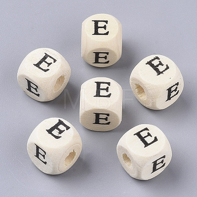 Printed Natural Wood Beads LS-X-WOOD-T026-001E-1
