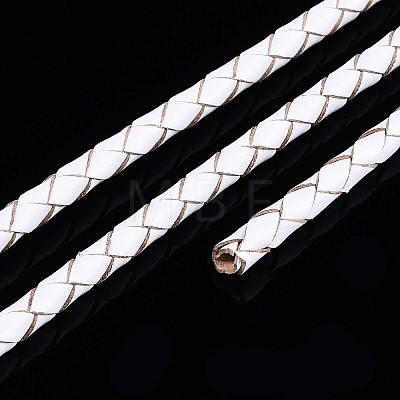 Hollow Braided Cowhide Leather Cord NWIR-ZX002-01C-1