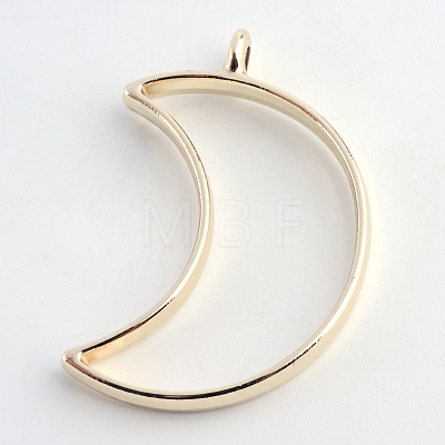 Rack Plating Alloy Open Back Bezel Pendants LS-PALLOY-S047-39E-FF-1