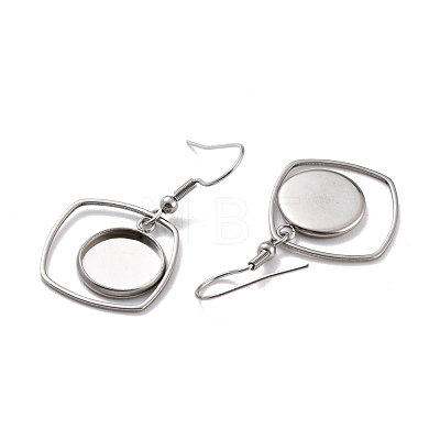 201 Stainless Steel Earring Hooks STAS-Z036-08P-1