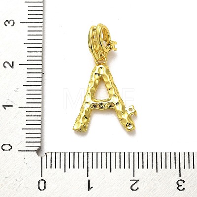 Rack Plating Brass Micro Pave Cubic Zirconia European Dangle Charms KK-L210-015G-A-1