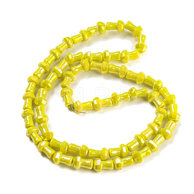 Electroplate Glass Beads Strands GLAA-K064-01A-03-1
