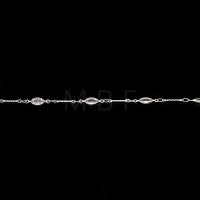 Brass Horse Eye Link Chains CHC-M025-36S-1
