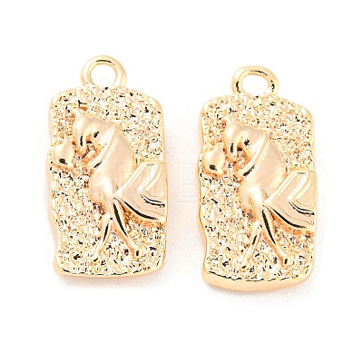 Brass Charms KK-E090-42G-1