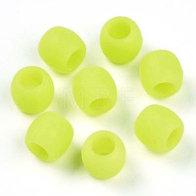 Frosted Opaque Acrylic Beads SACR-T017-08B-1