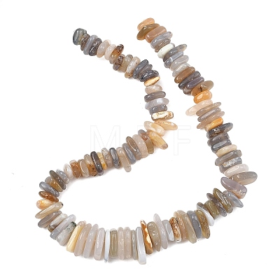 Natural Grey Agate Beads Strands G-A302-A02-01-1