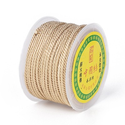 Polyester Milan Cord for DIY Jewelry Craft Making OCOR-F011-D16-1